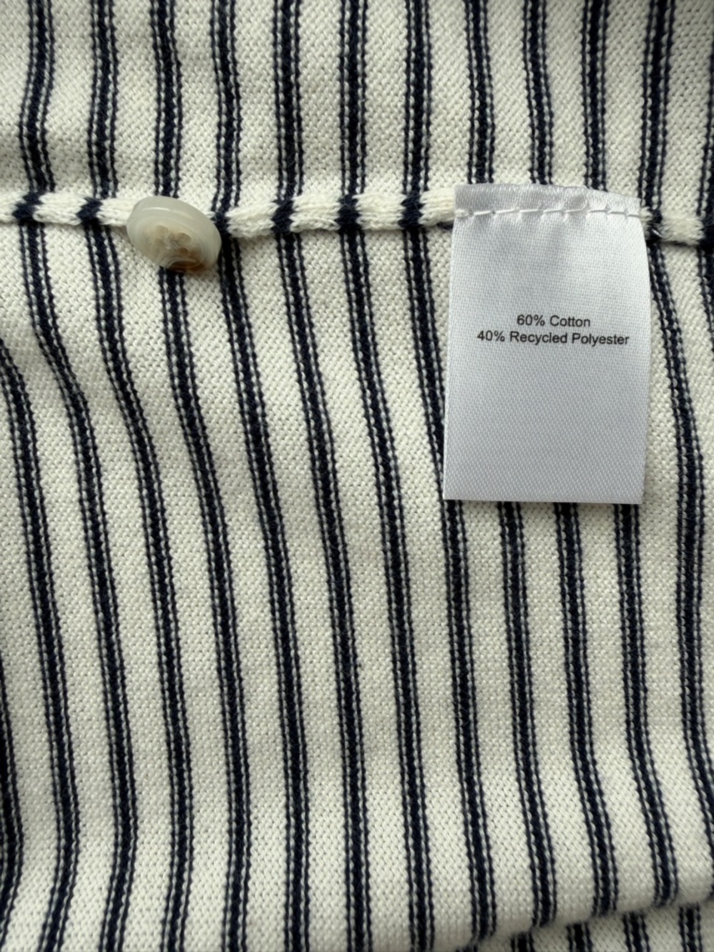 Long Wharf Supply Co. Men’s SeaWell Striped Knit Henley Size M - Picture 6 of 10
